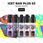 5 pcs iget bar plus s3 10000 puffs.jpg