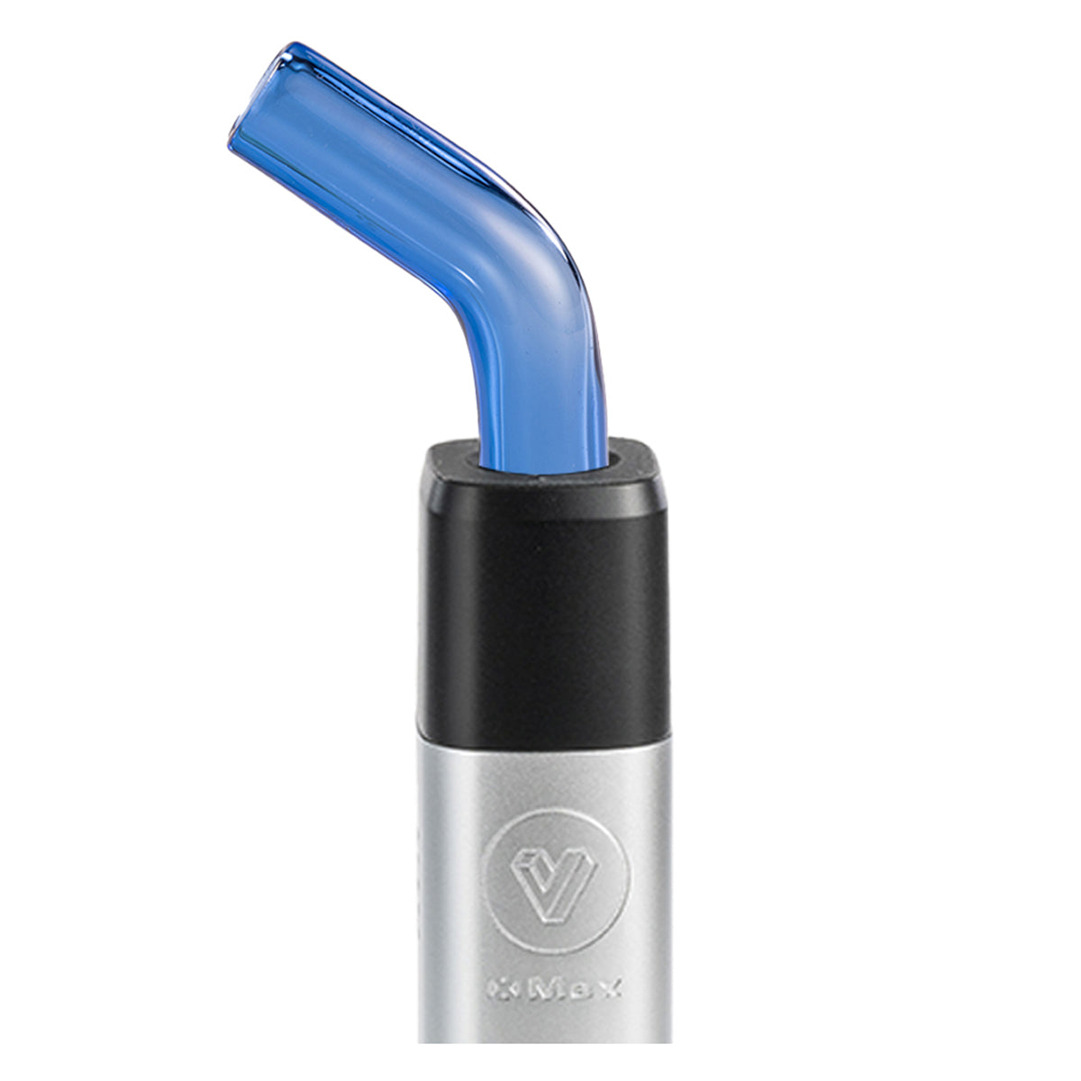 potv xmax v3 pro silver with bent glass mouthpiece blue.jpg potv xmax v3 pro silver with bent glass mouthpiece blue.jpg