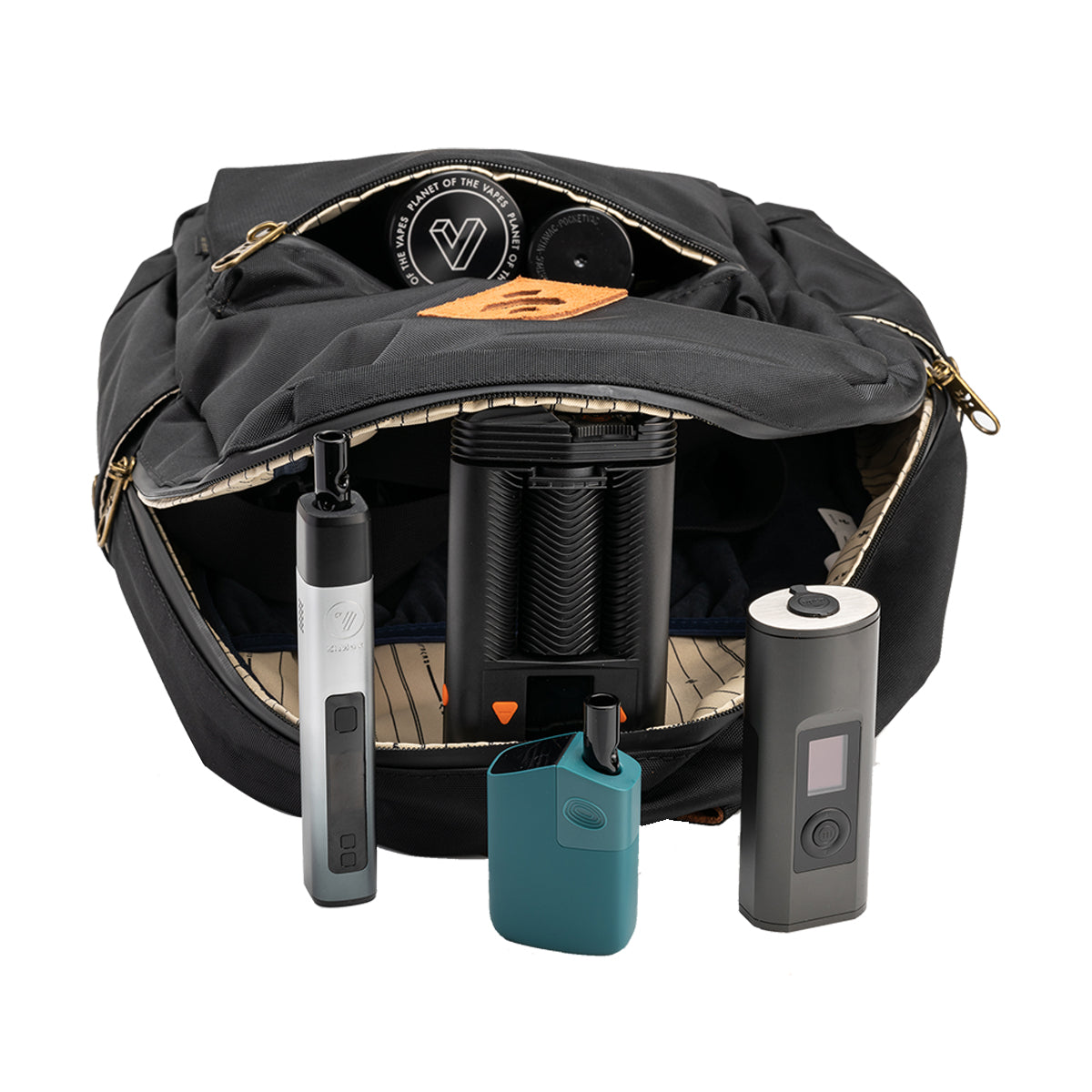 revelry the escort smell proof backpack black with vaporizers.jpg revelry the escort smell proof backpack black with vaporizers.jpg