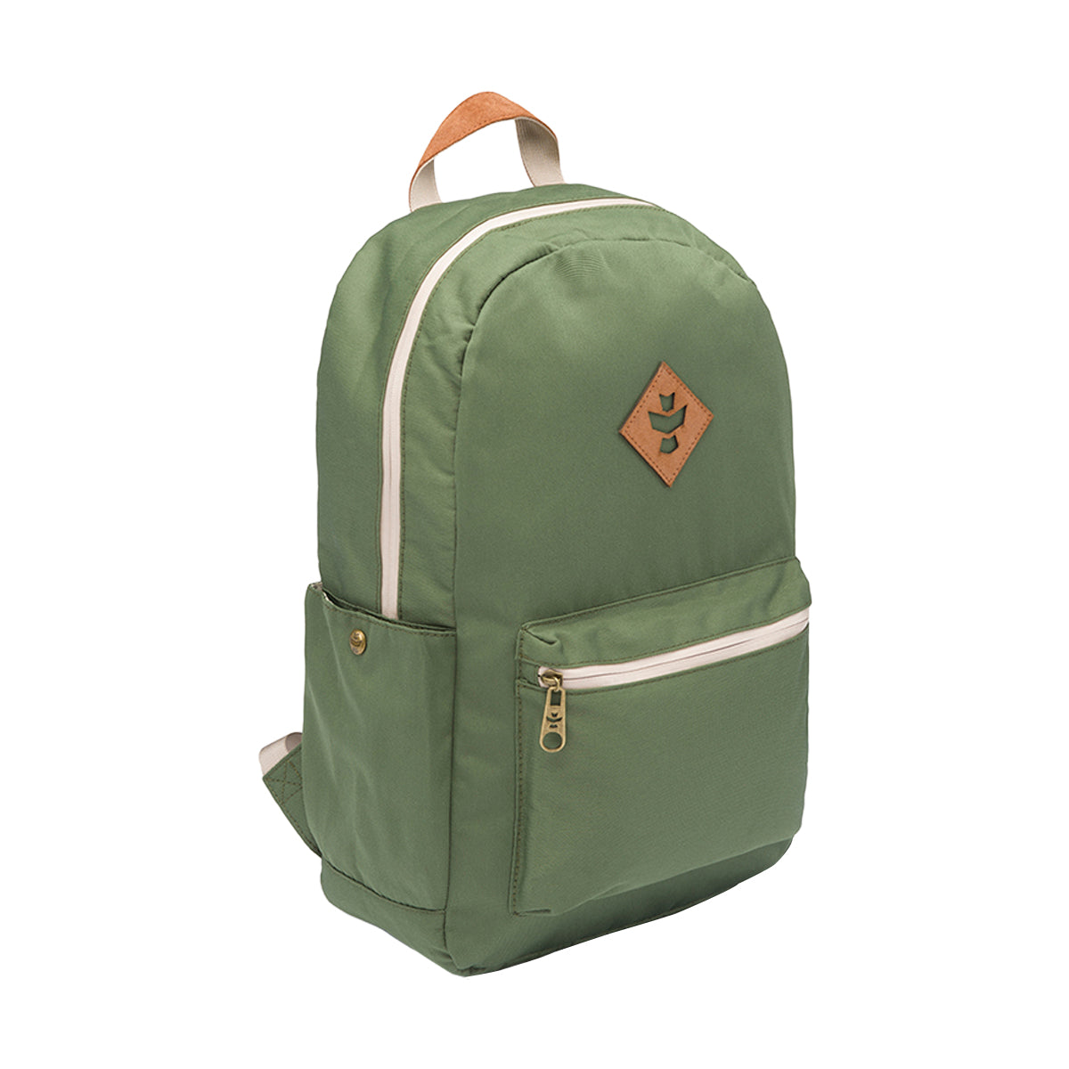 revelry the escort smell proof backpack gren front view.jpg revelry the escort smell proof backpack gren front view.jpg