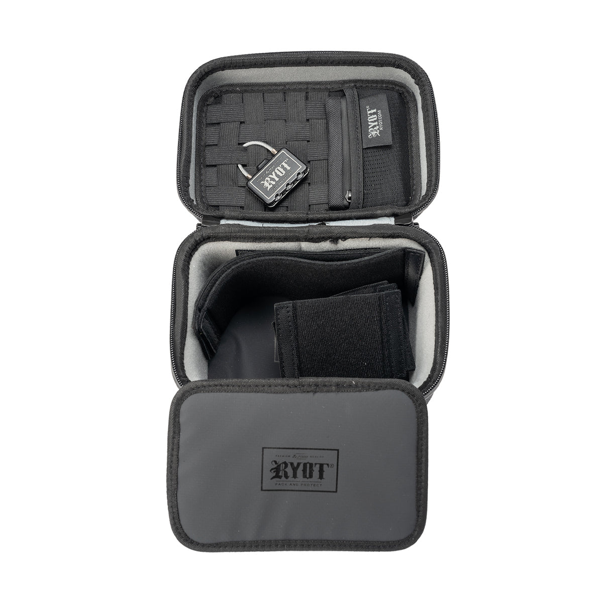 ryot safe case small carbon series travel case black full open view.jpg ryot safe case small carbon series travel case black full open view.jpg