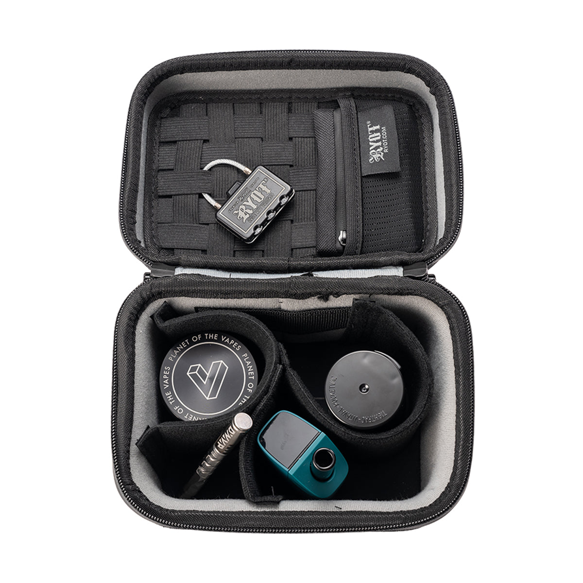 ryot safe case small carbon series travel case black open view.jpg ryot safe case small carbon series travel case black open view.jpg